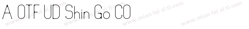 A OTF UD Shin Go CO字体转换